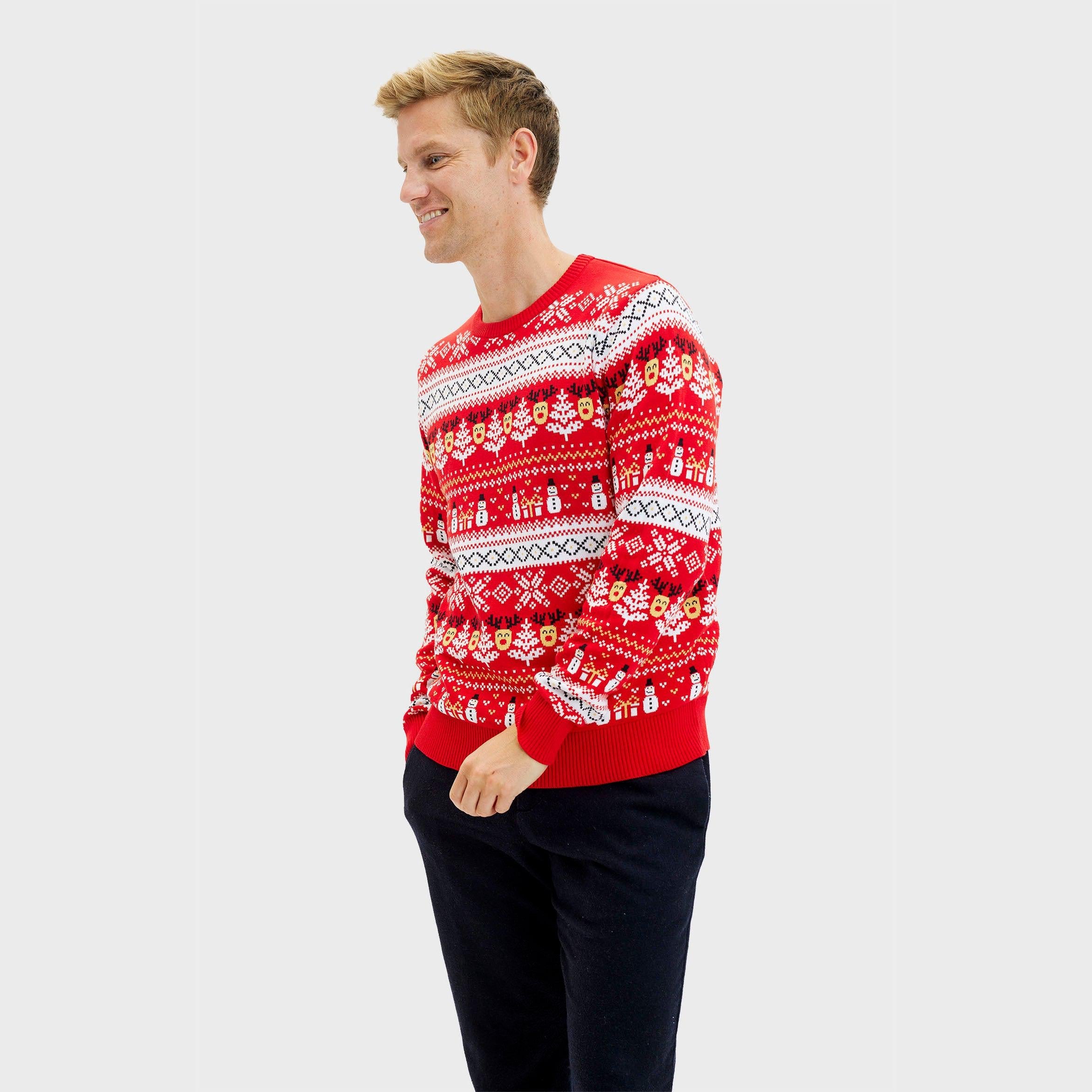 The Reinstyle Christmas Sweater Red β Men
